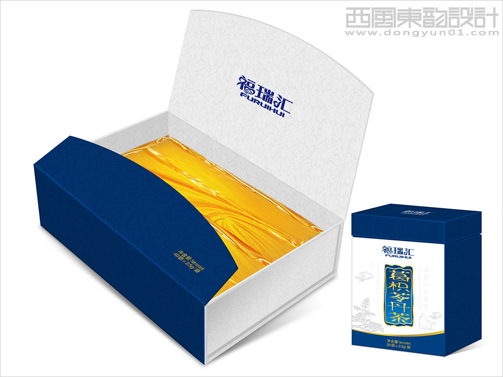 內(nèi)蒙古福瑞藥業(yè)系列保健茶包裝設計之葛枳靈丹茶禮盒包裝設計