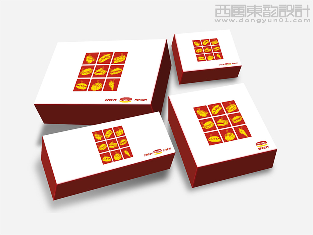 好味奇西式快餐連鎖機(jī)構(gòu)logo設(shè)計之禮品盒包裝設(shè)計