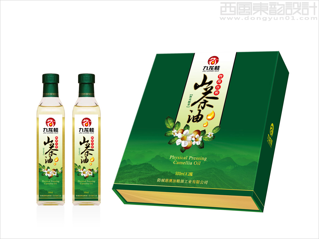 澳加糧油工業(yè)有限公司山茶油禮盒設(shè)計(jì)、山茶油瓶簽設(shè)計(jì)
