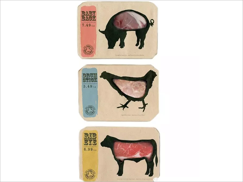 日本肉食紙盒包裝設(shè)計(jì)---動物的造型與肉食實(shí)物相結(jié)合