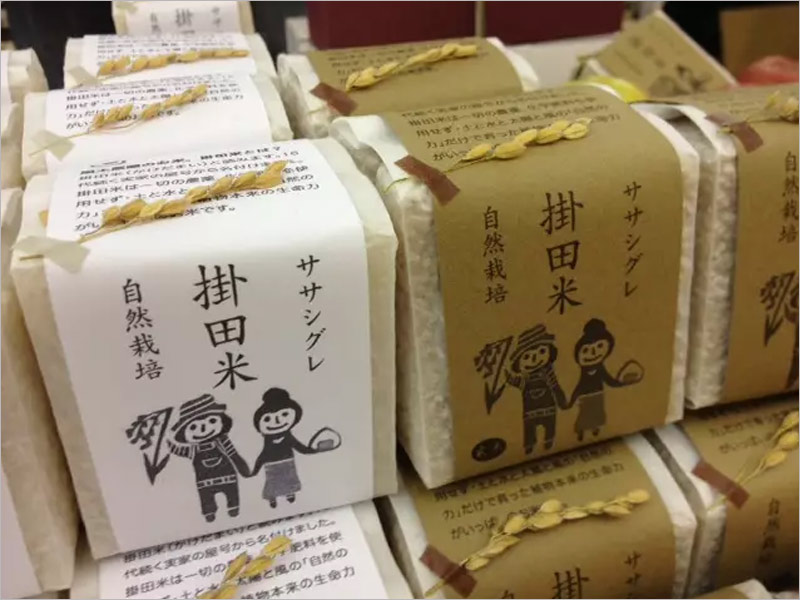日本大米包裝設(shè)計(jì)——簡潔自然的設(shè)計(jì)風(fēng)格！