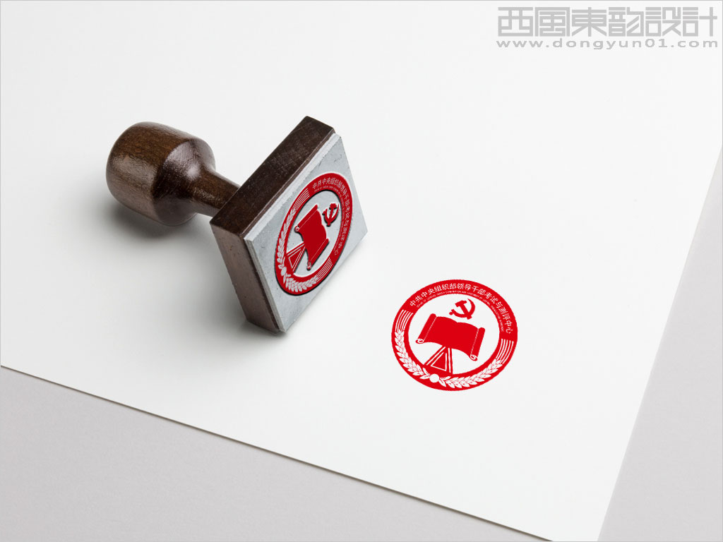 中組部領(lǐng)導(dǎo)干部考試與測評(píng)中心logo設(shè)計(jì)應(yīng)用效果