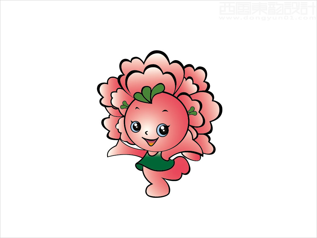 甘肅綠盟牡丹產(chǎn)業(yè)科技發(fā)展有限公司吉祥物卡通形象設(shè)計圖片