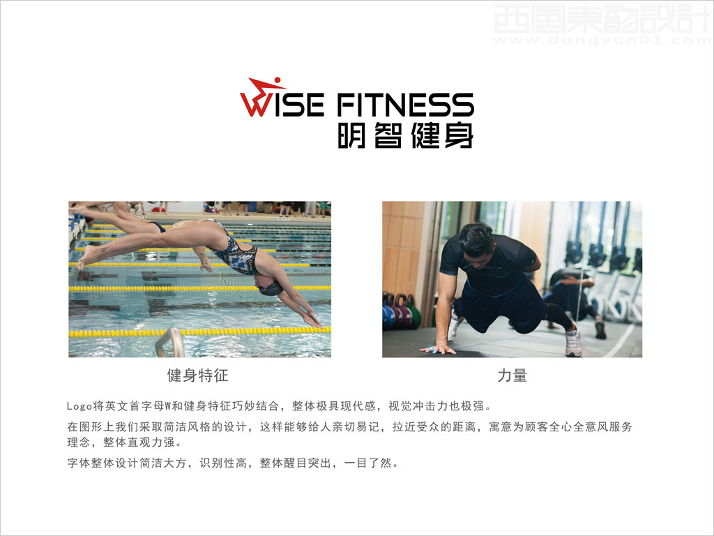 明智健身有限公司標志設計創(chuàng)意理念說明釋義圖