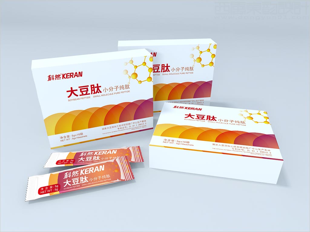 內(nèi)蒙古科然生物高新技術(shù)有限責(zé)任公司大豆肽粉小分子純肽保健營(yíng)養(yǎng)品包裝設(shè)計(jì)立體效果圖