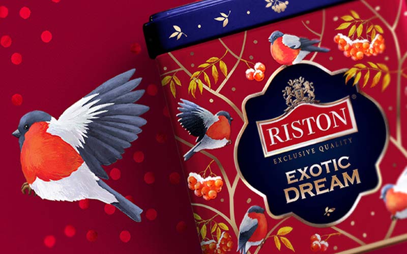 斯里蘭卡Riston Tea Winter Edition紅茶包裝設(shè)計(jì)之插畫(huà)設(shè)計(jì)