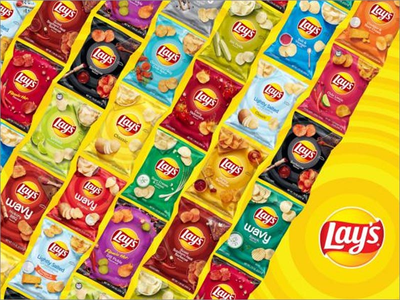 Lay's樂(lè)事薯片休閑食品包裝重新設(shè)計(jì)涵蓋了所有口味，包括115種不同的包裝設(shè)計(jì)