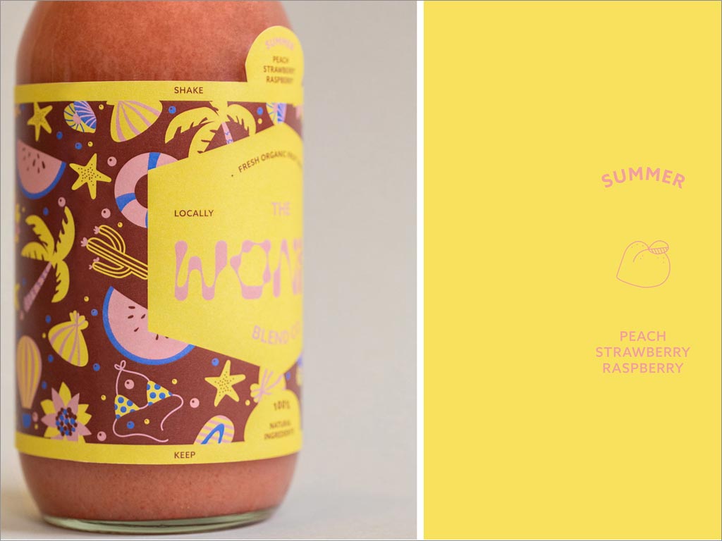 德國(guó)The Wonky Blend Co.夏季果汁飲料包裝設(shè)計(jì)