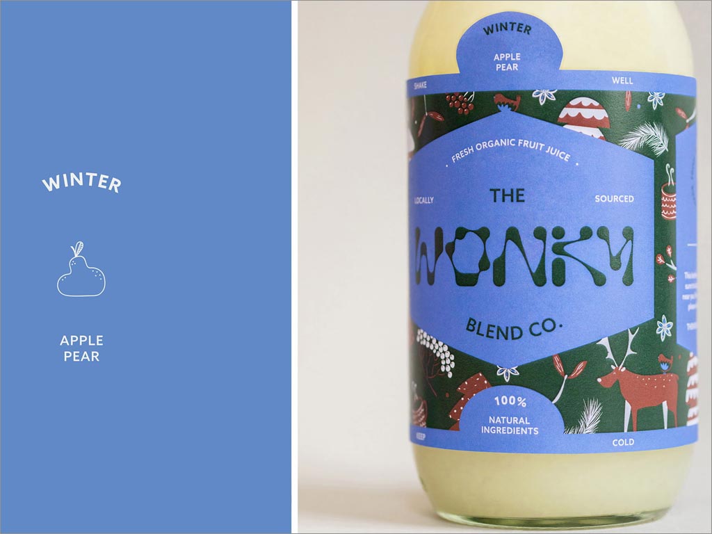 德國(guó)The Wonky Blend Co.冬季果汁飲料包裝設(shè)計(jì)