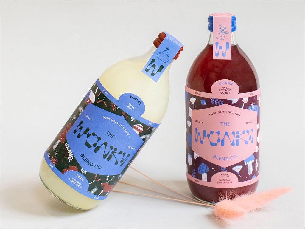 德國(guó)The Wonky Blend Co.果汁飲料包裝設(shè)計(jì)