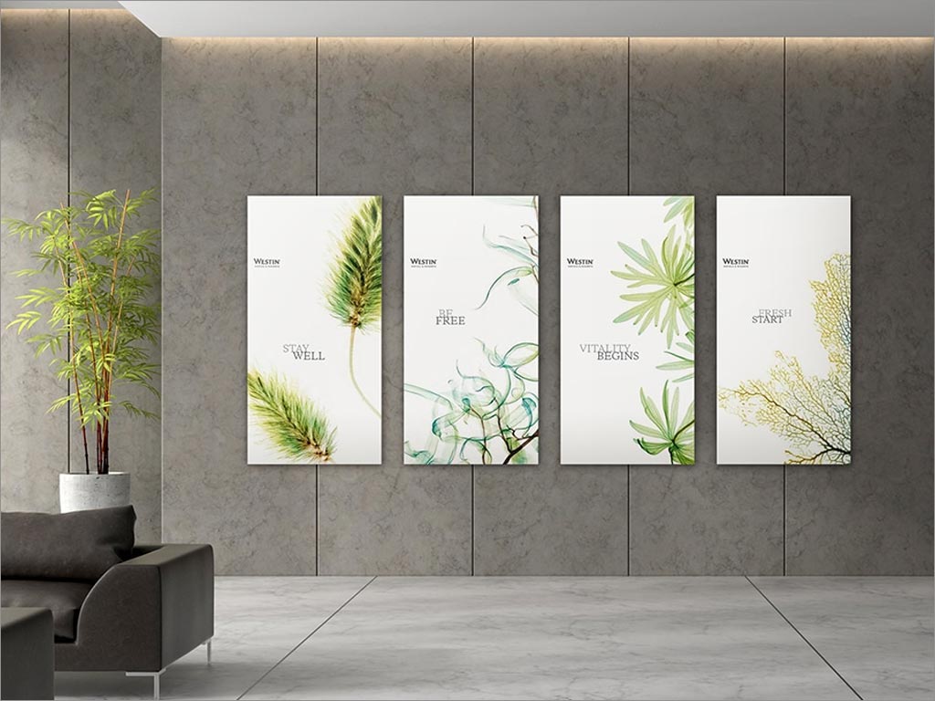 威斯汀(WESTIN)酒店品牌vi形象設(shè)計(jì)之裝飾畫(huà)設(shè)計(jì)