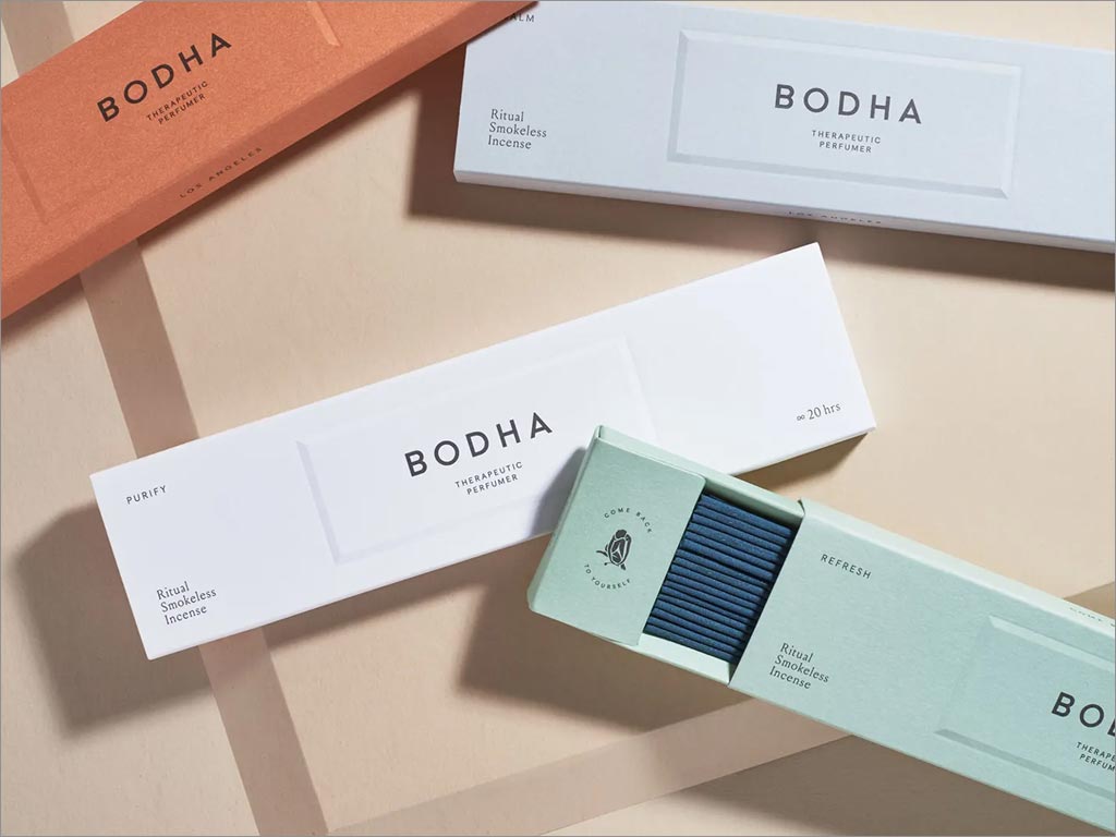 Bodha香品牌logo與包裝設(shè)計之實物照片