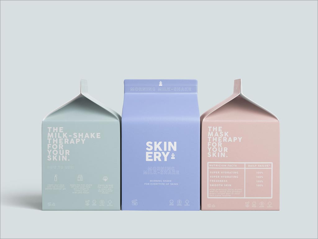 簡約的Skinery有機護(hù)膚產(chǎn)品包裝設(shè)計