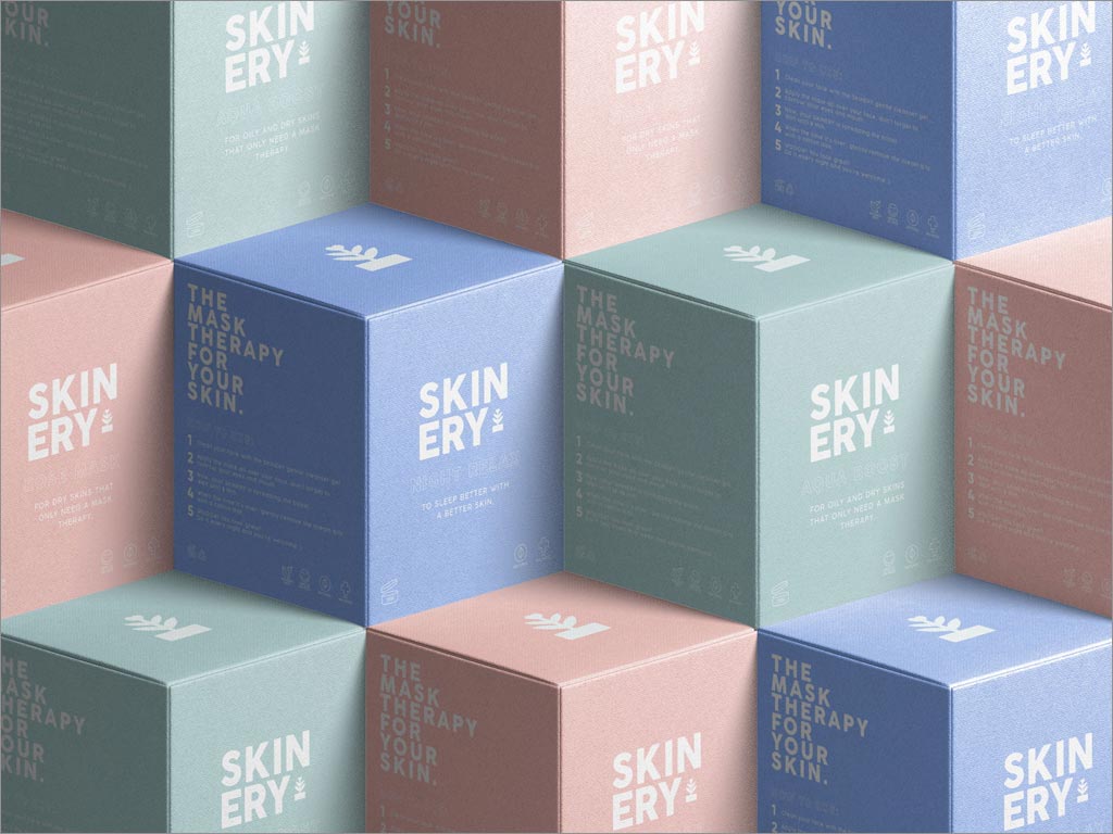 簡約的Skinery有機護(hù)膚產(chǎn)品包裝盒設(shè)計