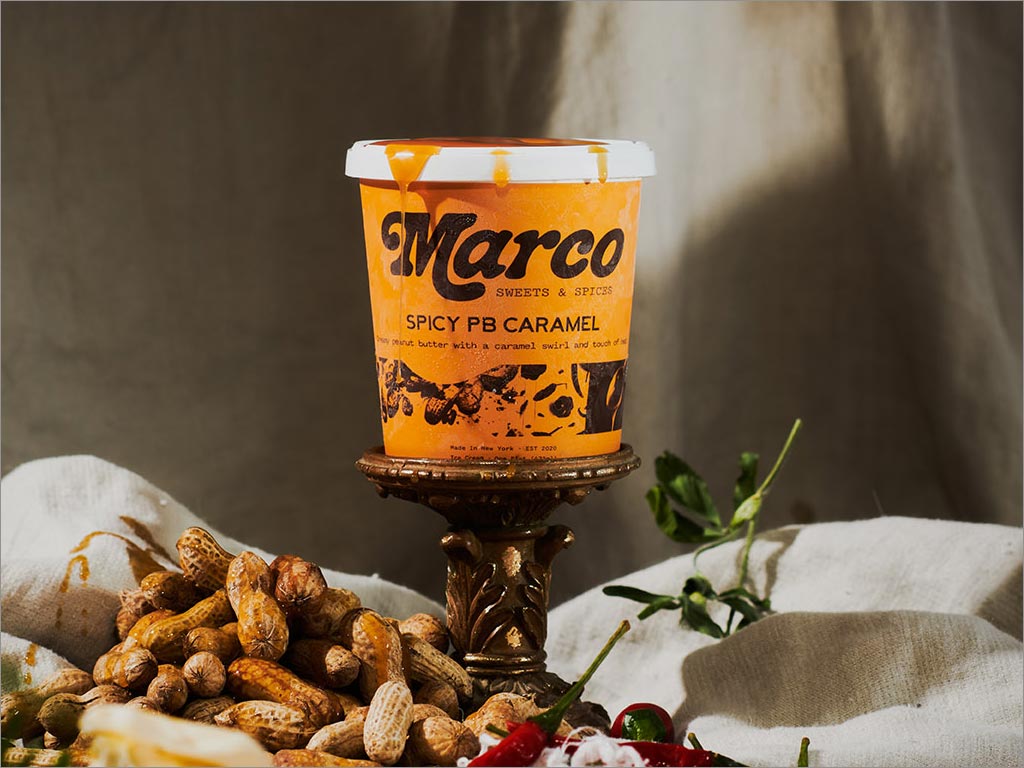 美國Marco Sweets＆Spices花生醬冰淇淋包裝設(shè)計(jì)