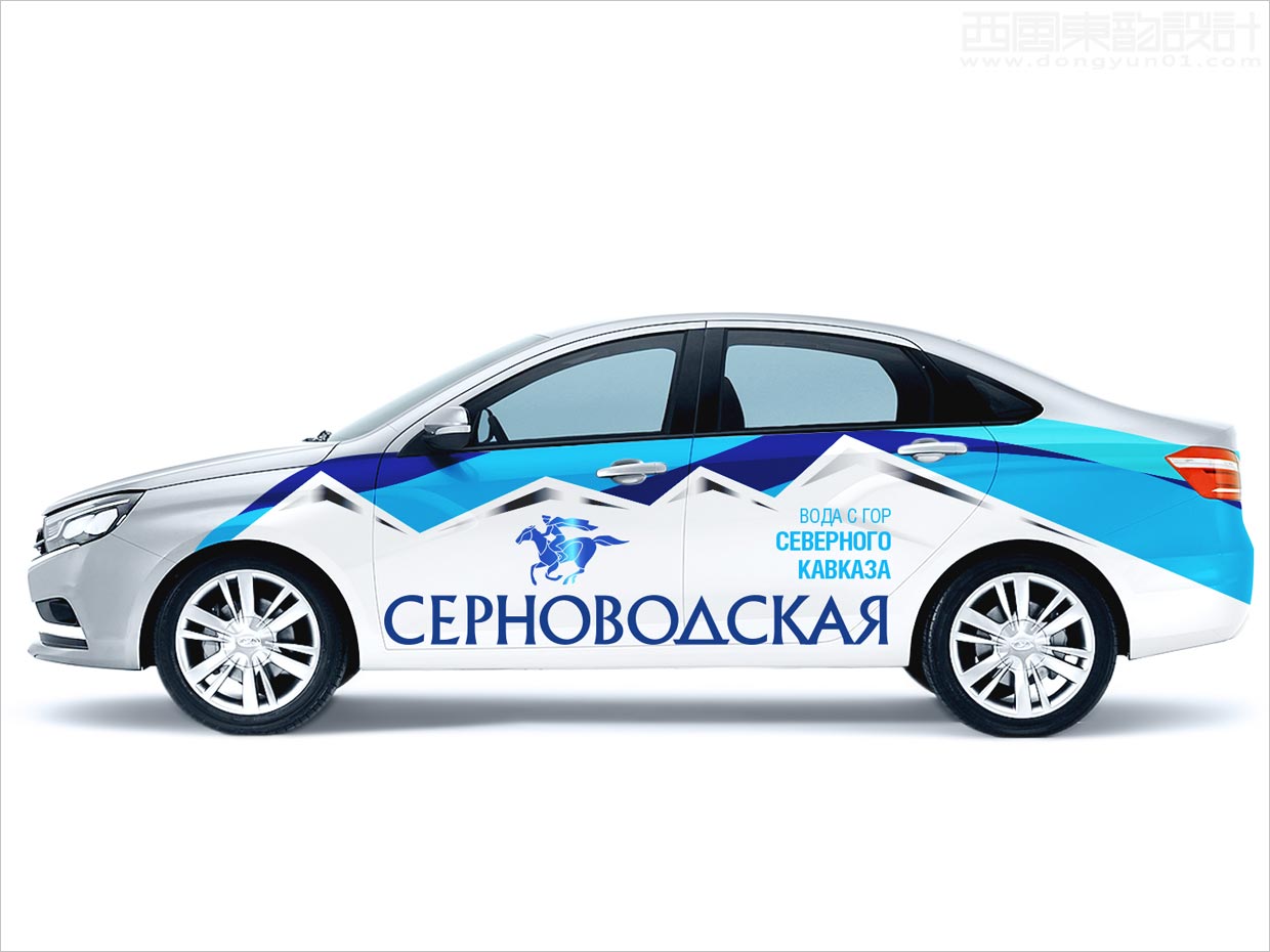 俄羅斯Sernovodskaya礦泉水車體車貼設(shè)計