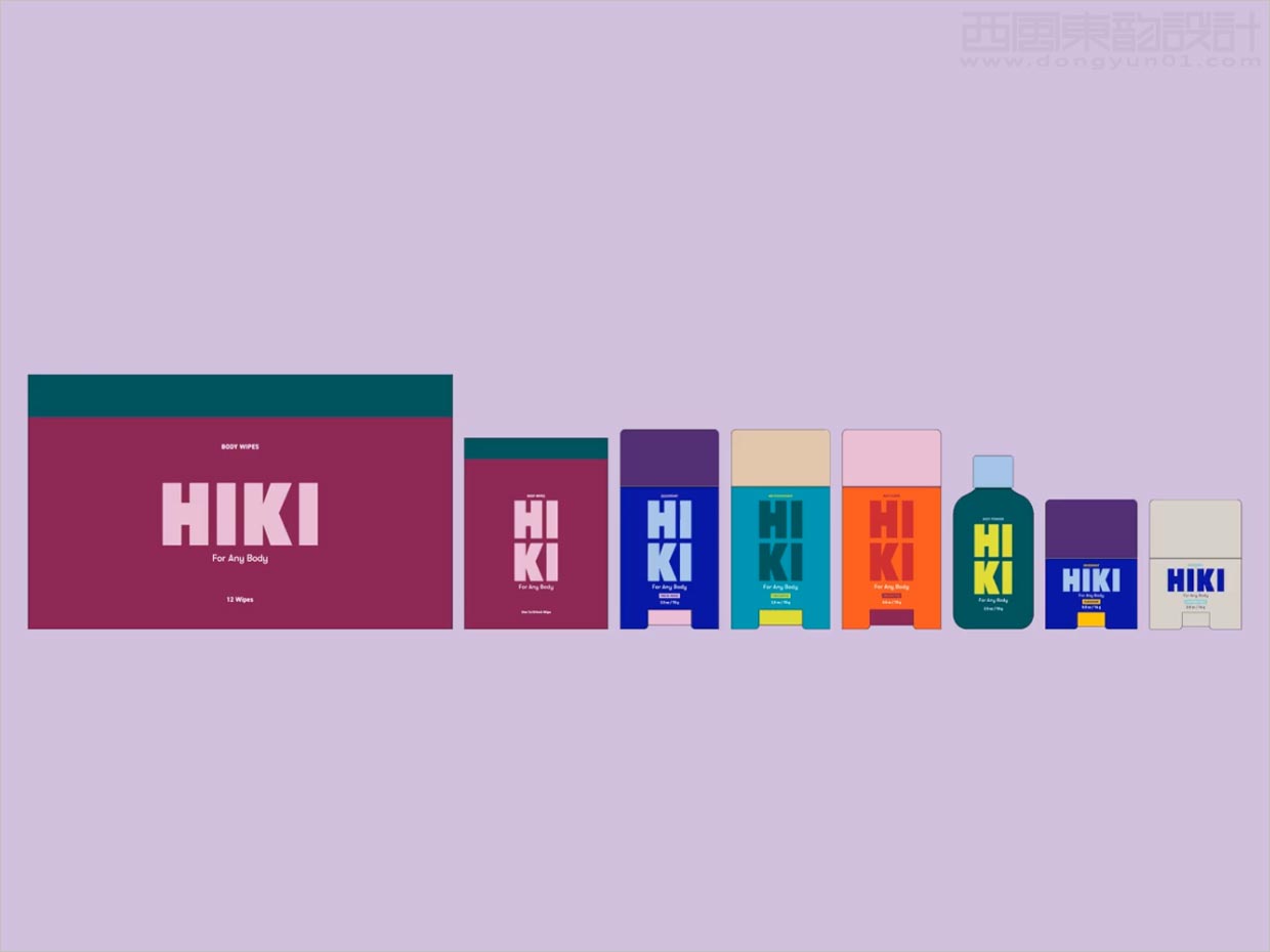 美國HIKI汗水除臭劑日化用品包裝設(shè)計