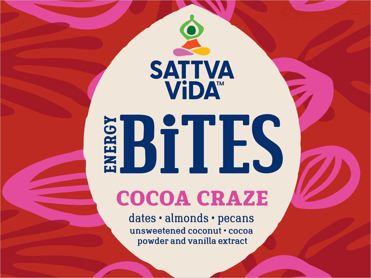 美國Sattva Vida素食小吃海報設(shè)計