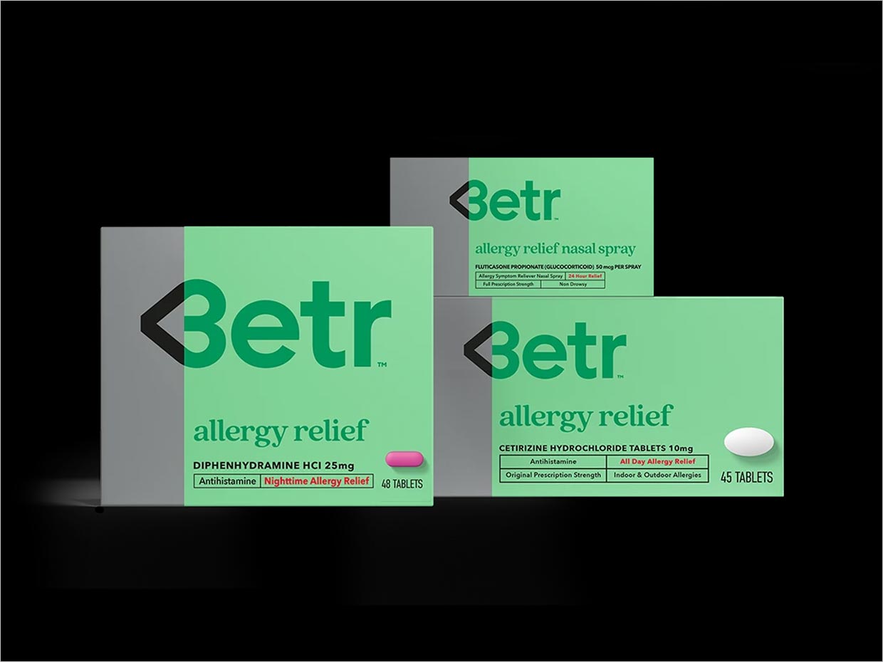 美國Betr OTC藥品包裝設(shè)計