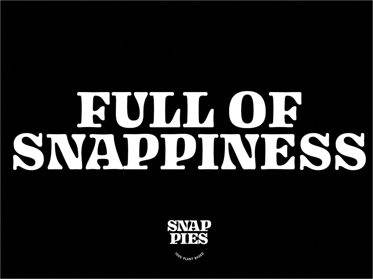 英國Snap Pies植物性素食餡餅食品logo設(shè)計(jì)