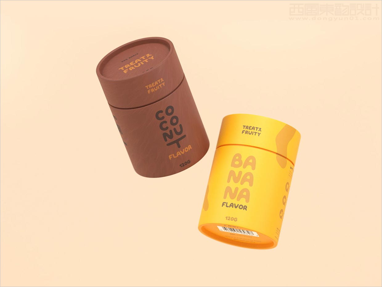 簡潔時尚的Treaty Fruity寵物食品包裝設(shè)計