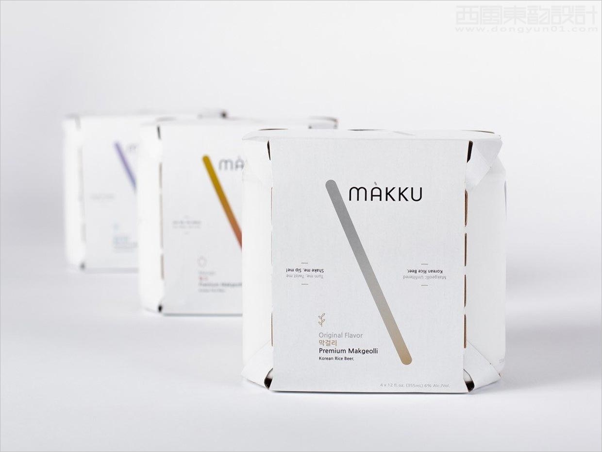 極簡主義的韓國Makku飲料包裝設(shè)計(jì)