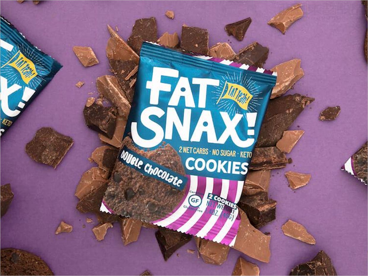 美國Fat Snax餅干快消食品包裝設(shè)計(jì)