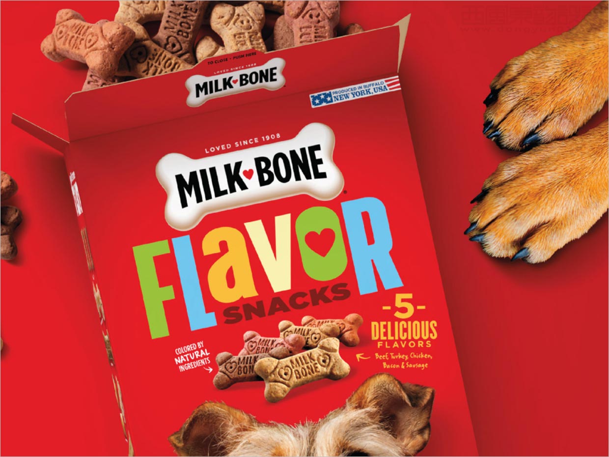 美國Milk-Bone狗糧寵物食品包裝設(shè)計