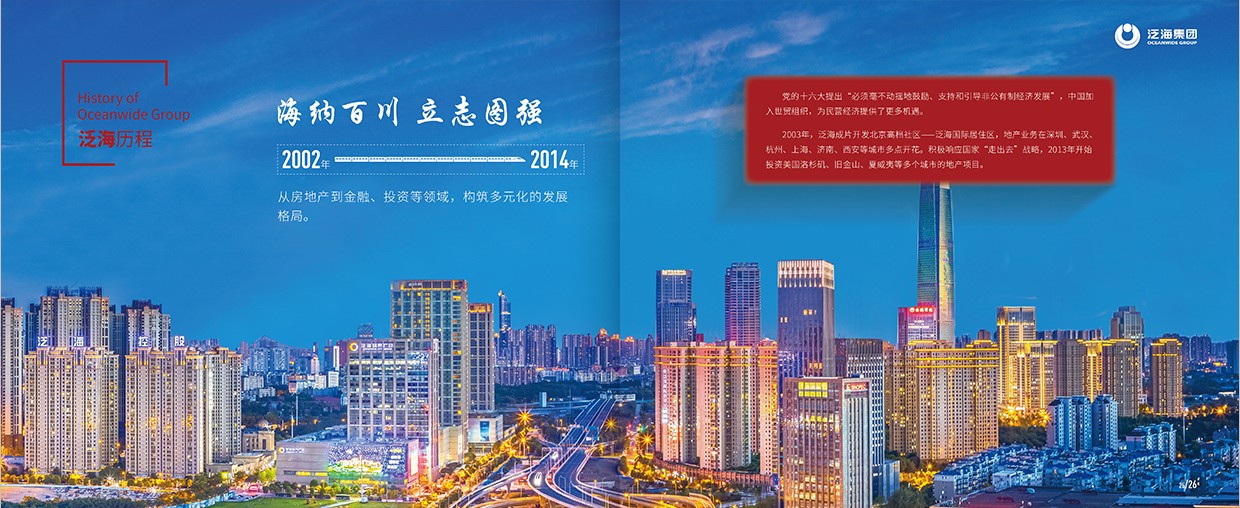 中國(guó)泛?？毓杉瘓F(tuán)35周年畫冊(cè)設(shè)計(jì)之泛海歷程頁(yè)面設(shè)計(jì)