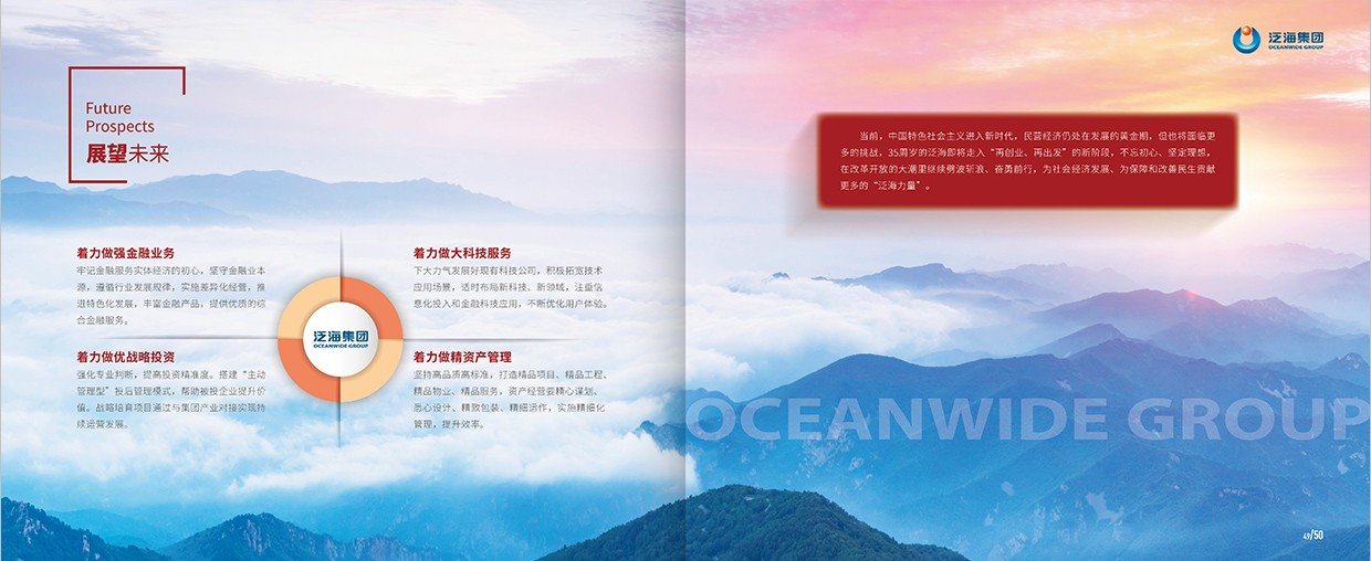 中國(guó)泛?？毓杉瘓F(tuán)35周年畫冊(cè)設(shè)計(jì)之展望未來內(nèi)頁(yè)設(shè)計(jì)