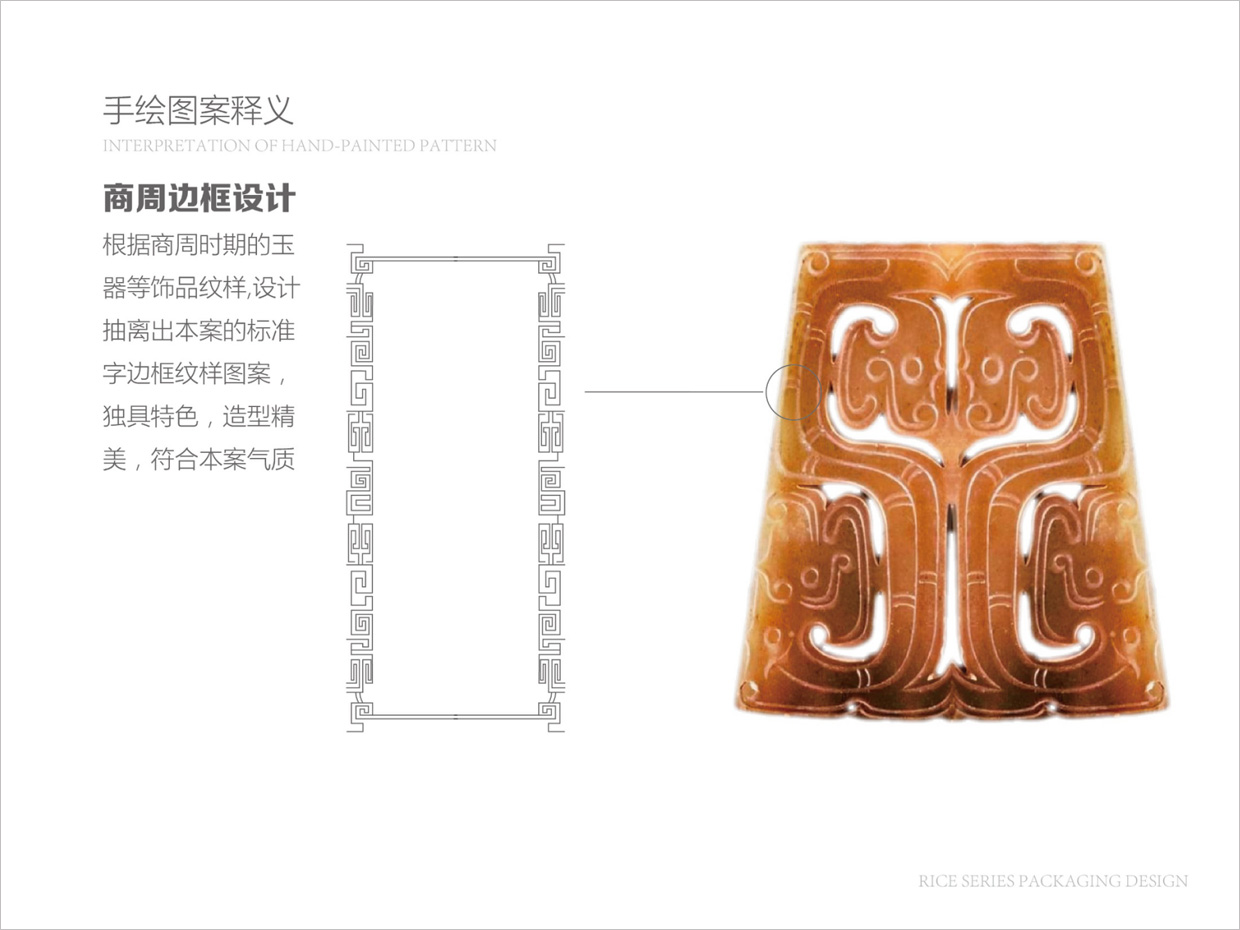 綠牧嶺大米農(nóng)產(chǎn)品包裝設(shè)計之紋樣釋義